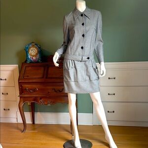 Stella McCartney Gray Long Sleeve Dress